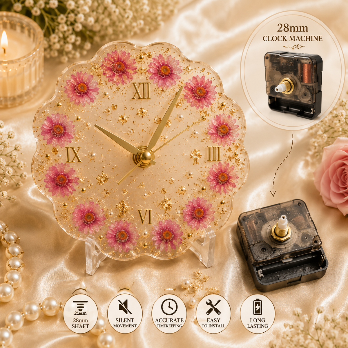 28mm Clock Machine for Resin Art | Premium Epoxy Resin Supplier India