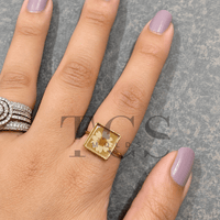 Square Anti tarnish ring bazel