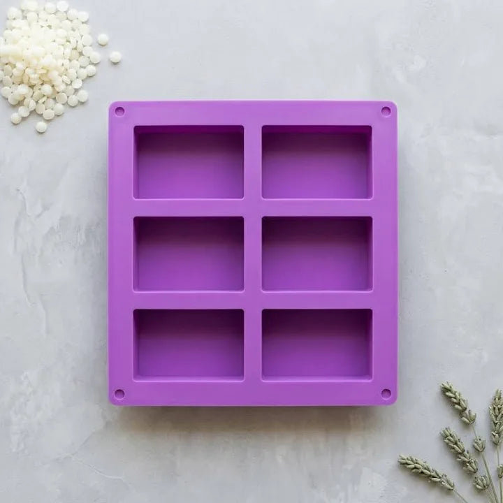 100g rectangle soap/candle mold | Silicone Mold for Resin & Candle Casting India