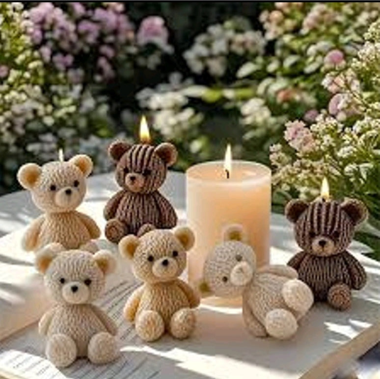 3D cute bear mold | Silicone Mold for Resin & Candle Casting India