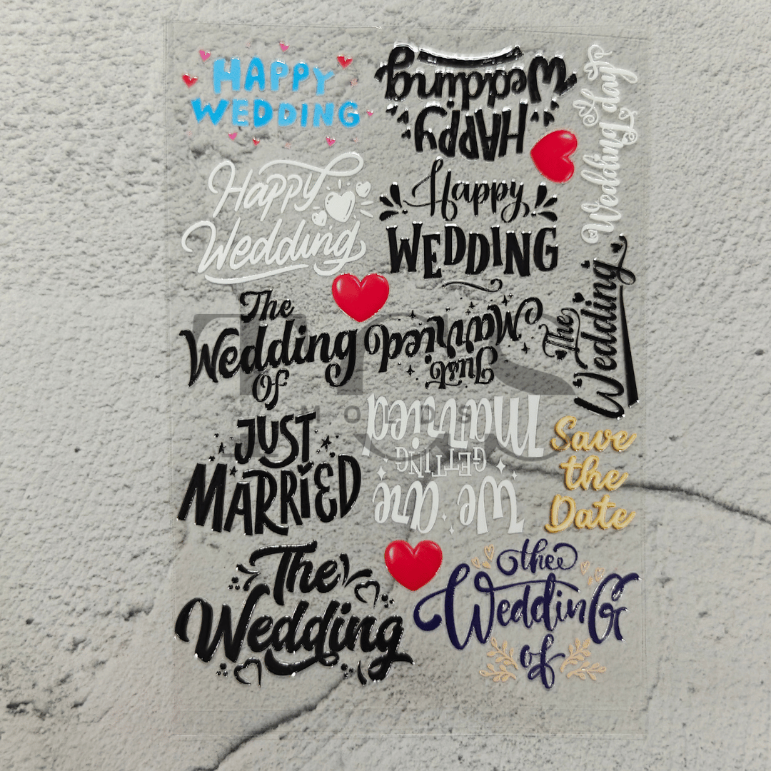 A6 Uv dtf sheet wedding anniversary