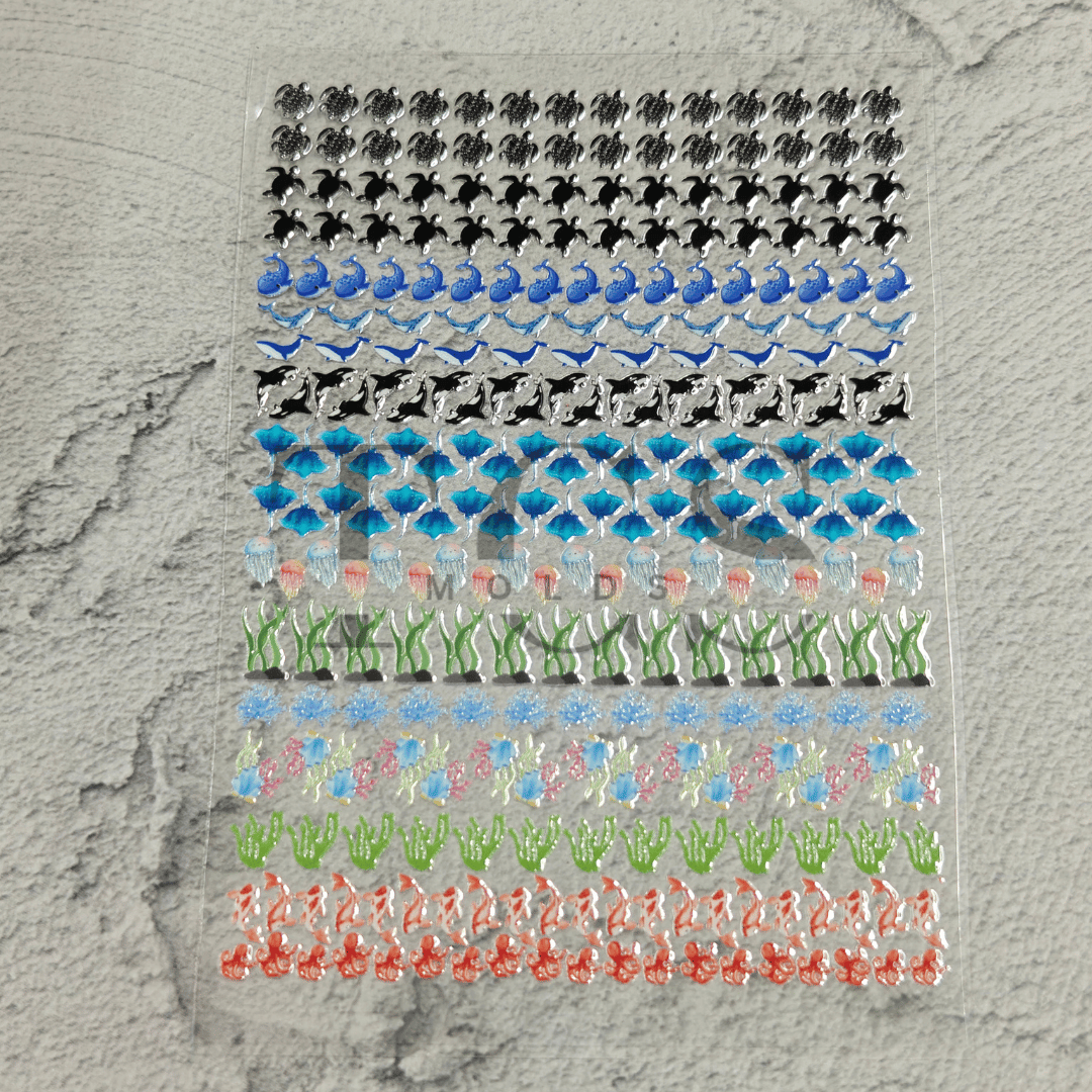 A6 Uv dtf sheet Aqua
