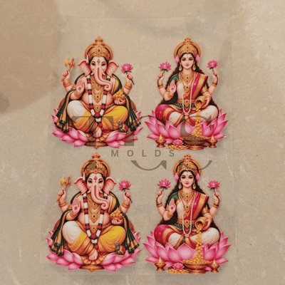 Uv dtf-D31 lakshmi ji ganesh ji