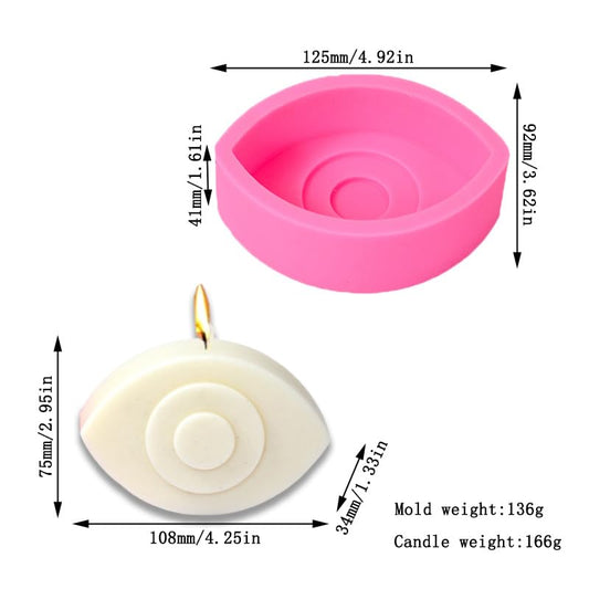 Evel eye candle mold