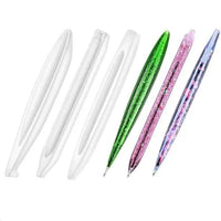Silicone Resin 3pc Pen Mold Silicone Mold for Epoxy & Resin Art