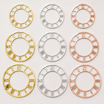 Clock roman numbers Acrylic - clock making material for resin art and craft projects
