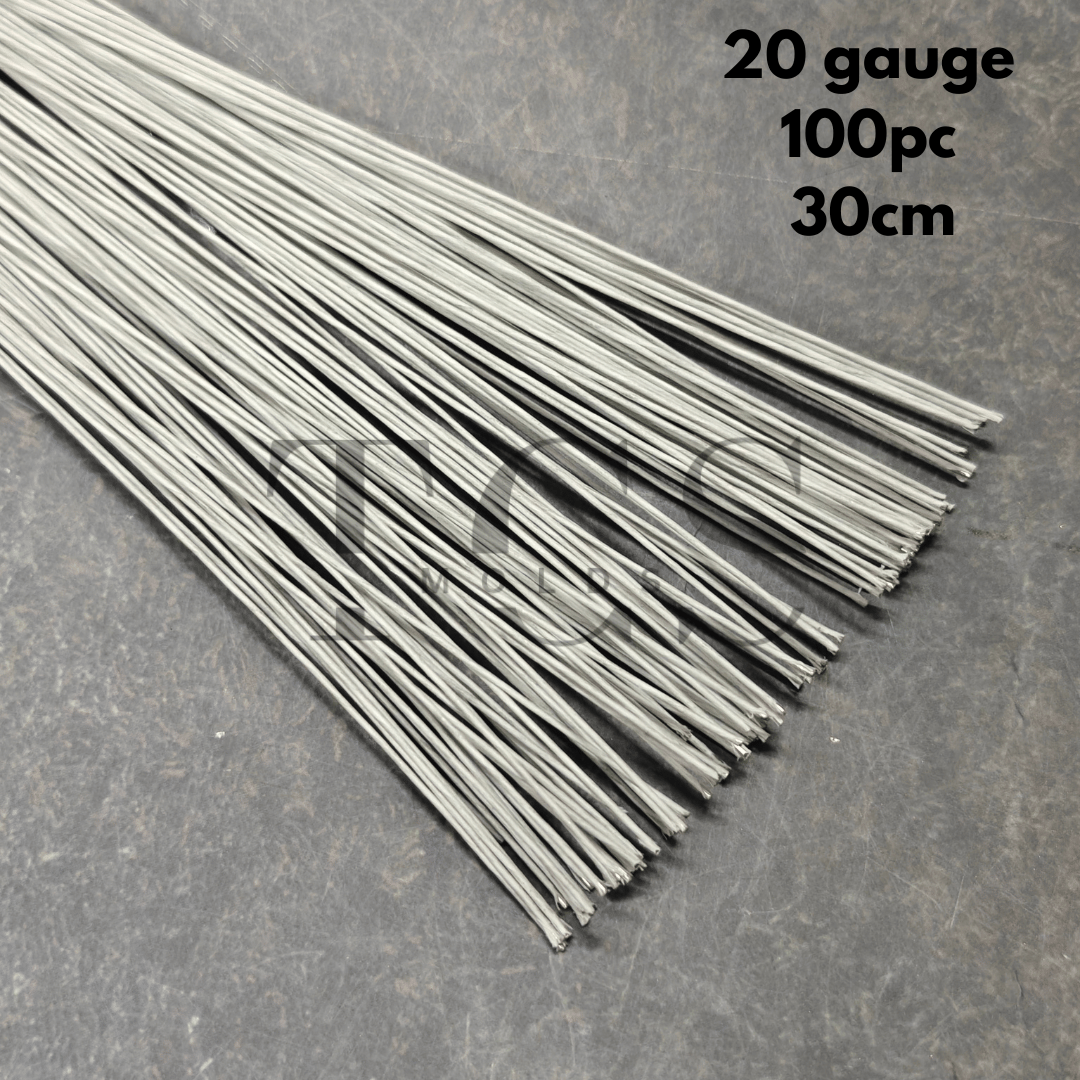 Stem/floral wire for flowers white 20 gauge