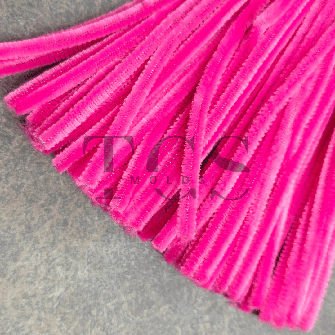 Dark pink Colour Pipe Cleaner 6mm