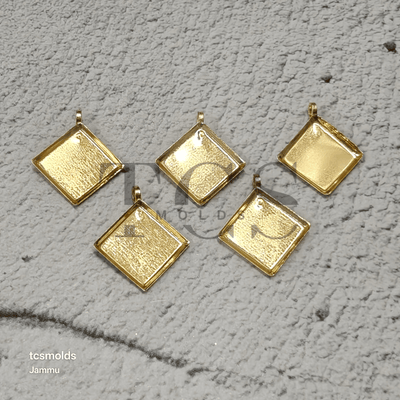 Diamond pendant bazel set of 5