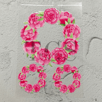 A6 Uv dtf sheet flower ring