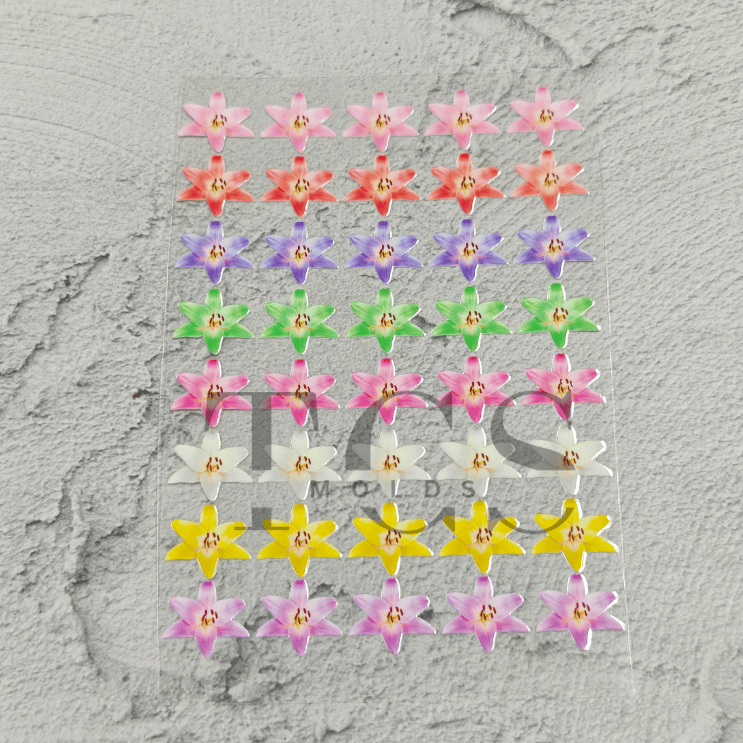 A6 Uv dtf sheet mix flowers