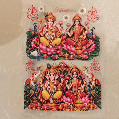 Uv dtf-D32 lakshmi ji ganesh ji
