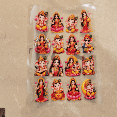 Uv dtf-D13 lakshmi ganesh ji