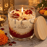 500ml Glass Jar with Lid – Candle Making Container for Soy Wax & Scented Candles India