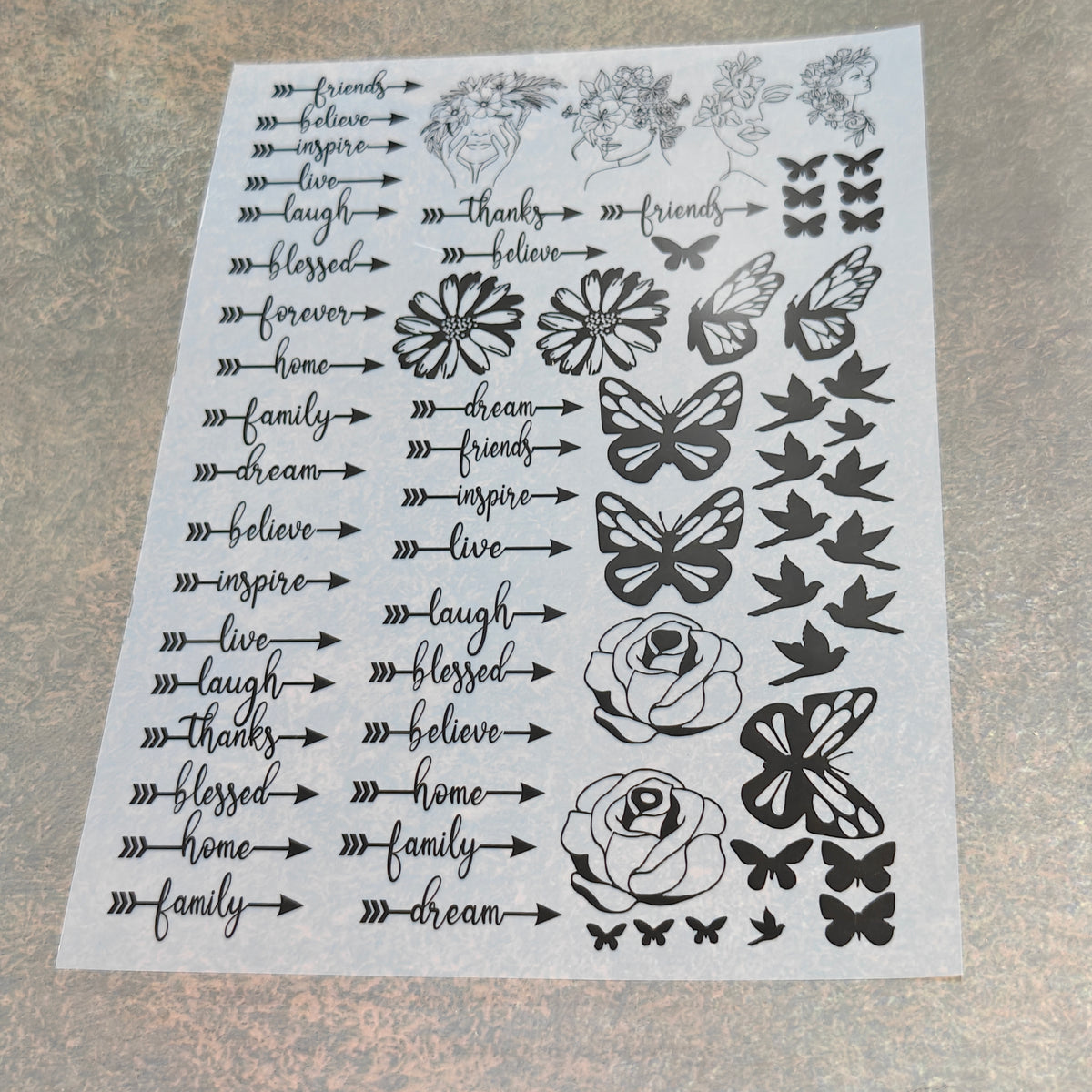 A5 mix insert sheet