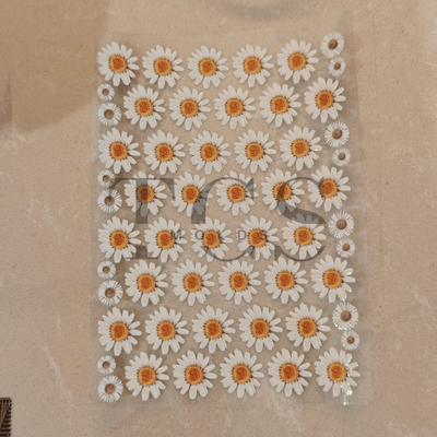 Uv dtf-D37 white daisy