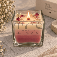 Square Jar 3 Inch – Glass Candle Jar for Soy Wax & Scented Candles India