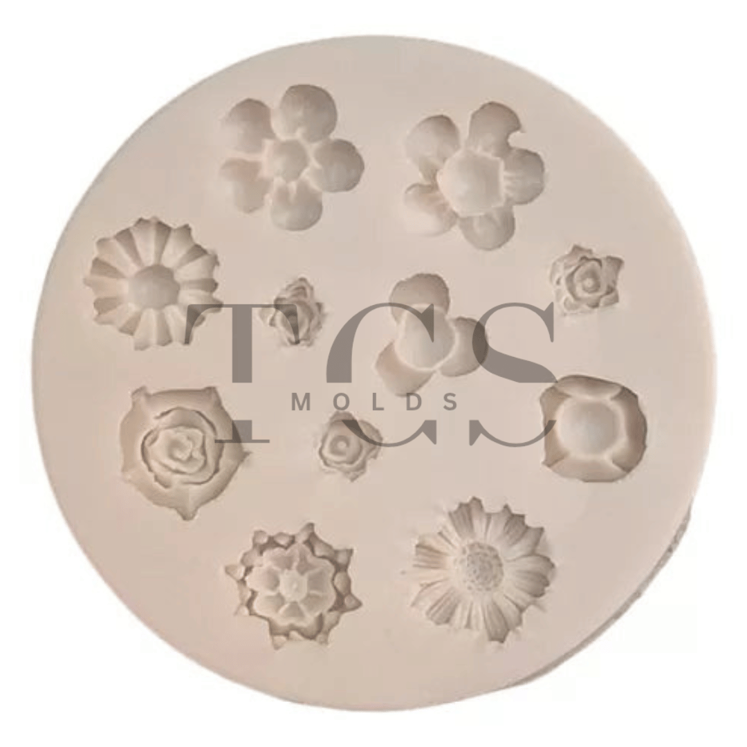 Assorted flowers Mold