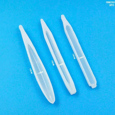 Silicone Resin 3pc Pen Mold Silicone Mold for Epoxy & Resin Art