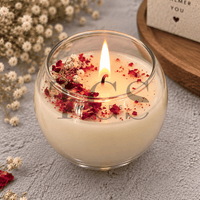 100ml Roly Poly Jar – Glass Candle Jar for Soy Wax & Scented Candles India