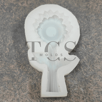 Sunflower stem candle mold