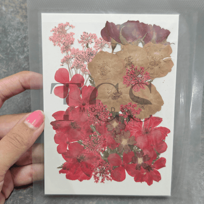 30 in 1 real red dry flowers - dry flower/decorative for resin art and craft projects