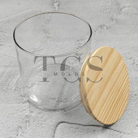500ml Glass Jar with Lid – Candle Making Container for Soy Wax & Scented Candles India