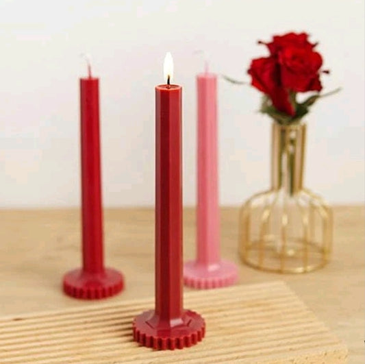 Long rod candle mold
