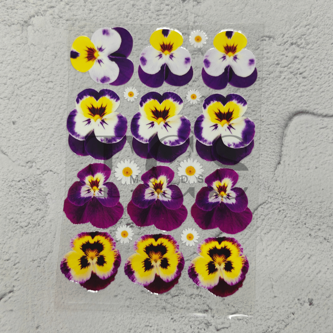 A6 Uv dtf sheet Pansy