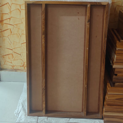 3 Partition Teakwood Frame 20x30 Floating Frame & Wall Display - display frame/stand for resin art and craft projects