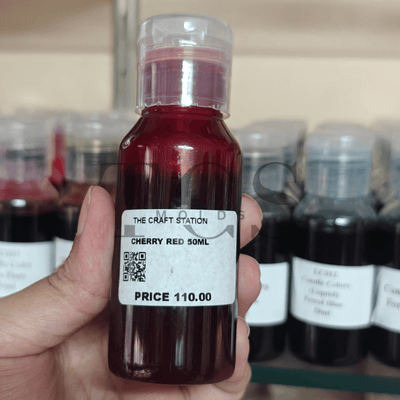 Candle colour cherry red 50ml