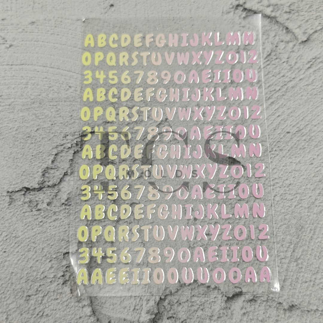 A6 Uv dtf sheet ABCD