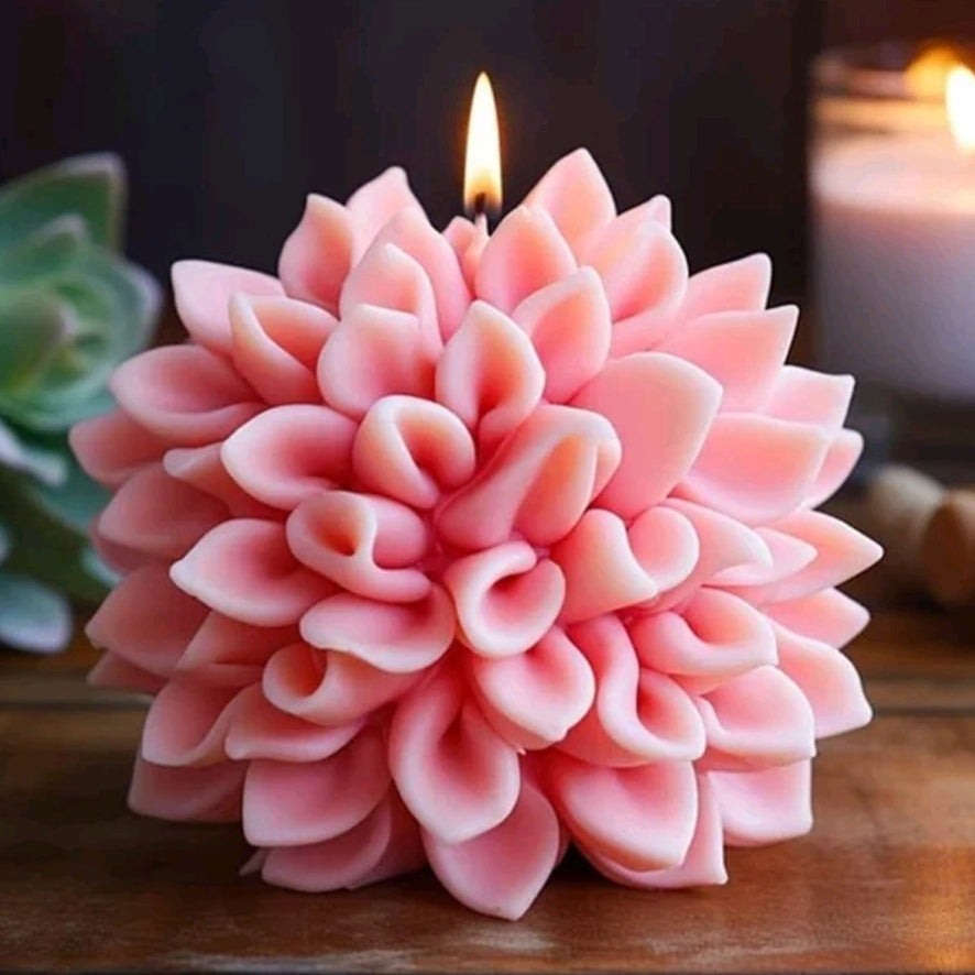 Flower leaf ball mold | Silicone Mold for Resin & Candle Casting India