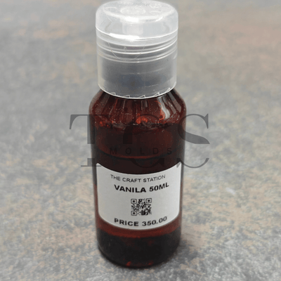 Vanilla 50ml fragrance oil - candle making material for resin art and craft projects