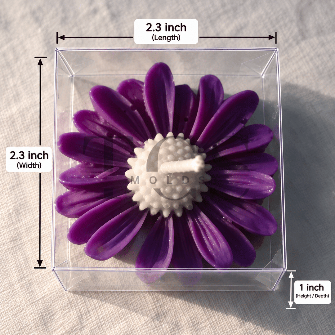 PVC daisy box for gift and candle packaging