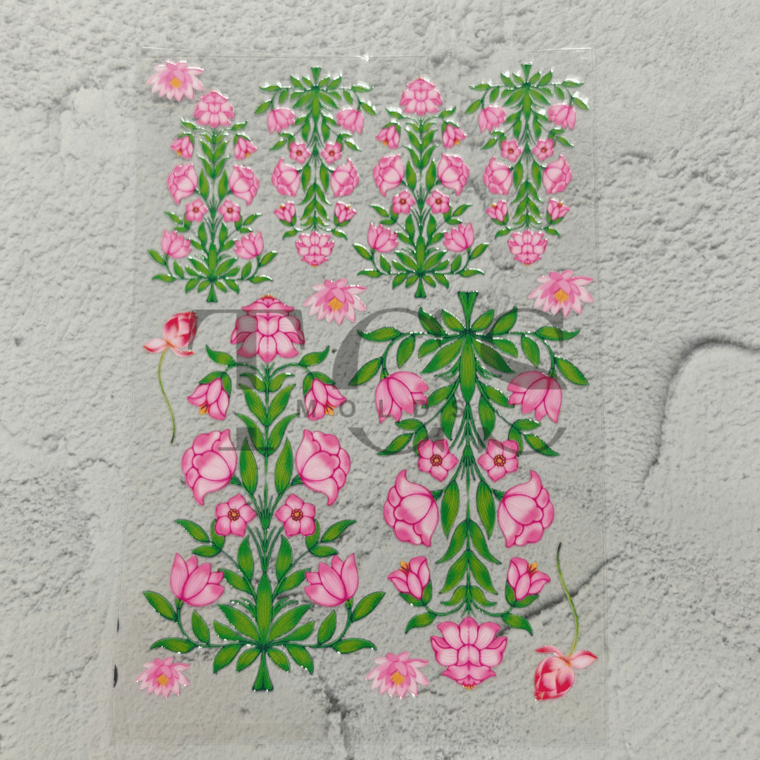 A6 UV DTF Sheet Flower Bunch - transfer sheet for resin art