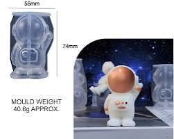Silicone Resin Astronaut Candle Mold Silicone Mold for Epoxy & Resin Art - silicone candle mold for resin art and craft pr...