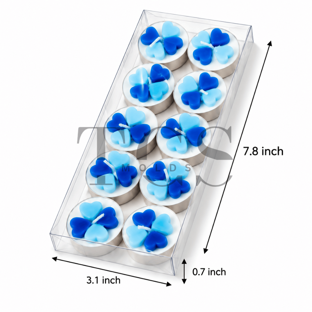 PVC t-light box for tealight candle packaging