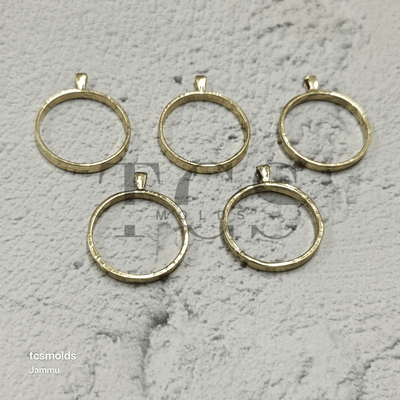 Deep Circle Bezel Set of 5 - craft supply for resin art and craft projects