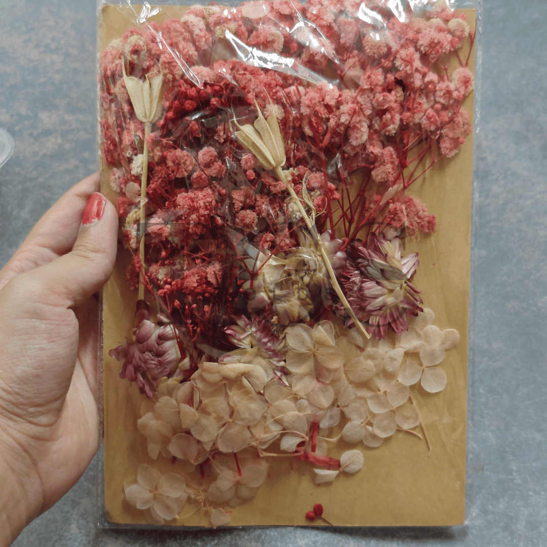 Red Real dry flower packet big