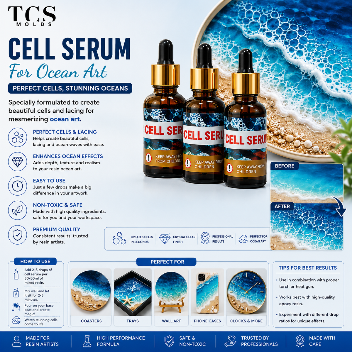 Cell Serum for Resin Art | Premium Epoxy Resin Supplier India