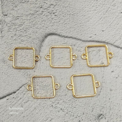 Square Bracelet Bezel - craft supply for resin art and craft projects