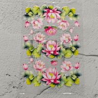 A6 Uv dtf sheet lotus