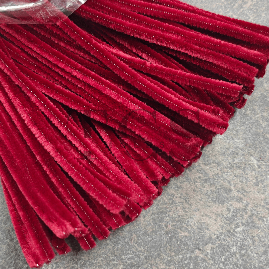 Mahroon Colour Pipe Cleaner 6mm