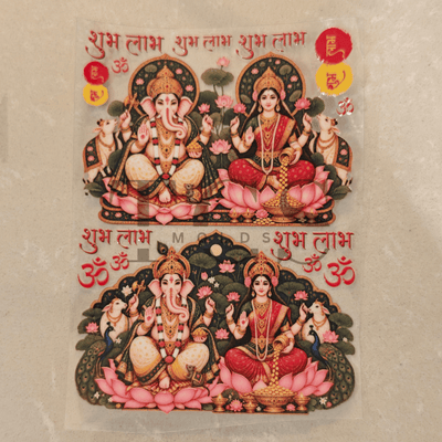 Uv dtf-D30 lakshmi ji ganesh ji