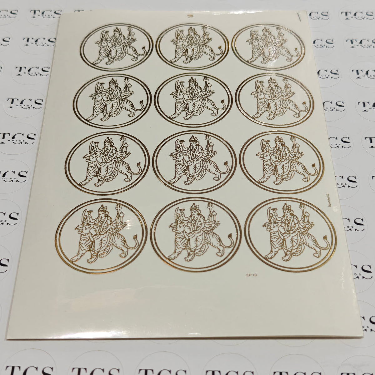 A5 Embossed Sticker Sheet 3 for Resin Art – Premium Resin Art Supply by TCS Molds