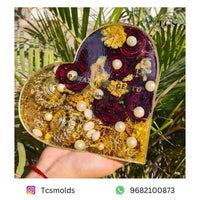 Heart Frame Mold Silicone Mold for Resin Art Floating Frame for Resin Art & Wall Display | Silicone Mold for Resin & Candle Casting India