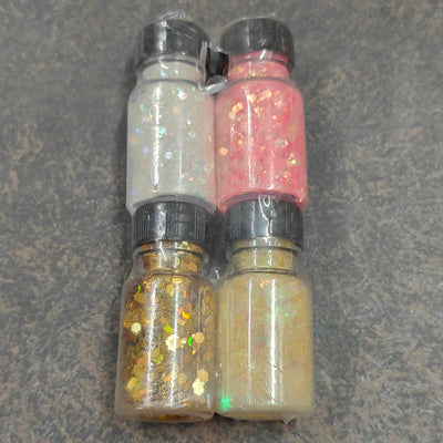 Imported Glitter Set of 4 - resin glitter/flake for resin art and craft projects