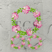A6 Uv dtf sheet flower ring