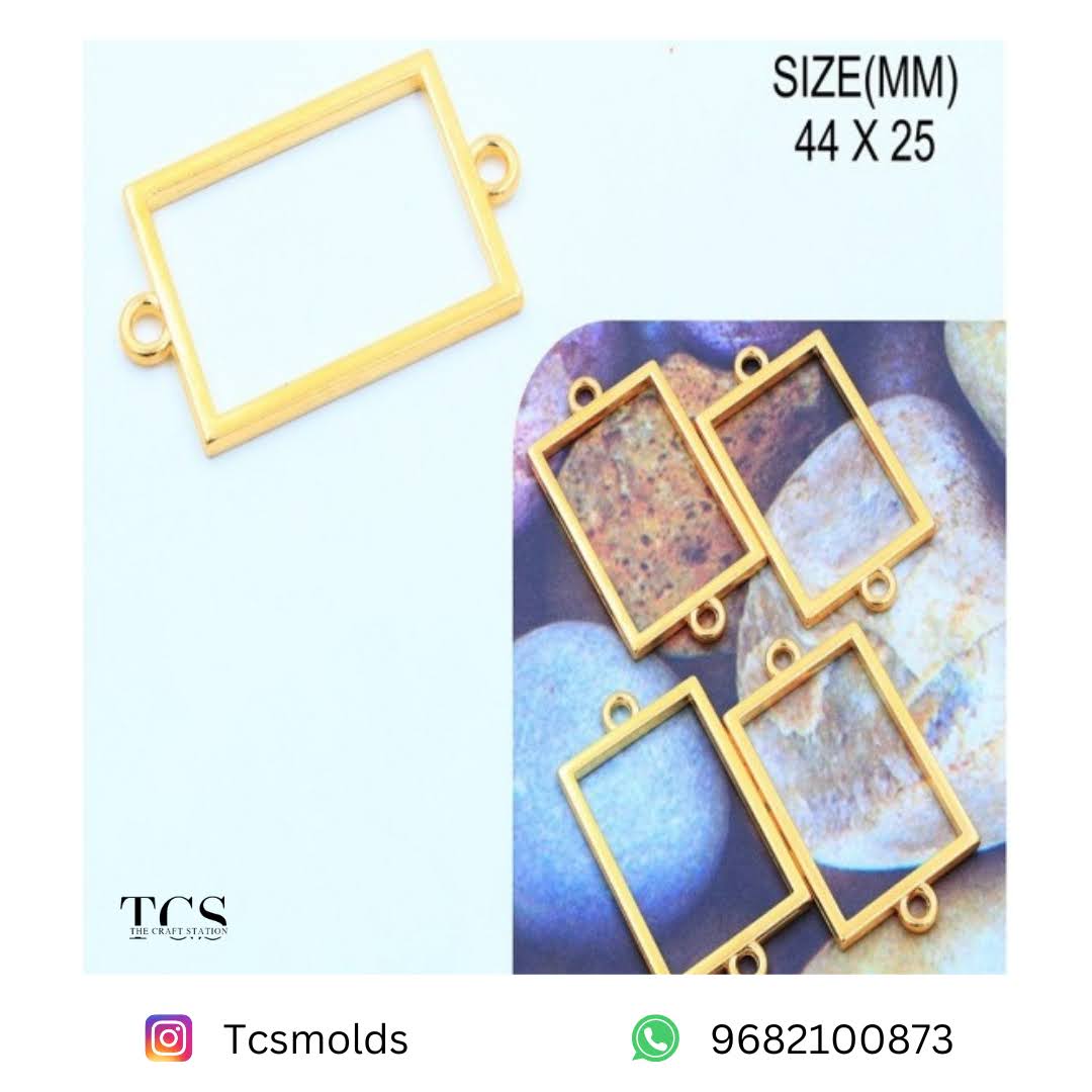 Rakhi Bazels Pack Of 5 Rectangle for Resin Art | Premium Epoxy Resin Supplier India